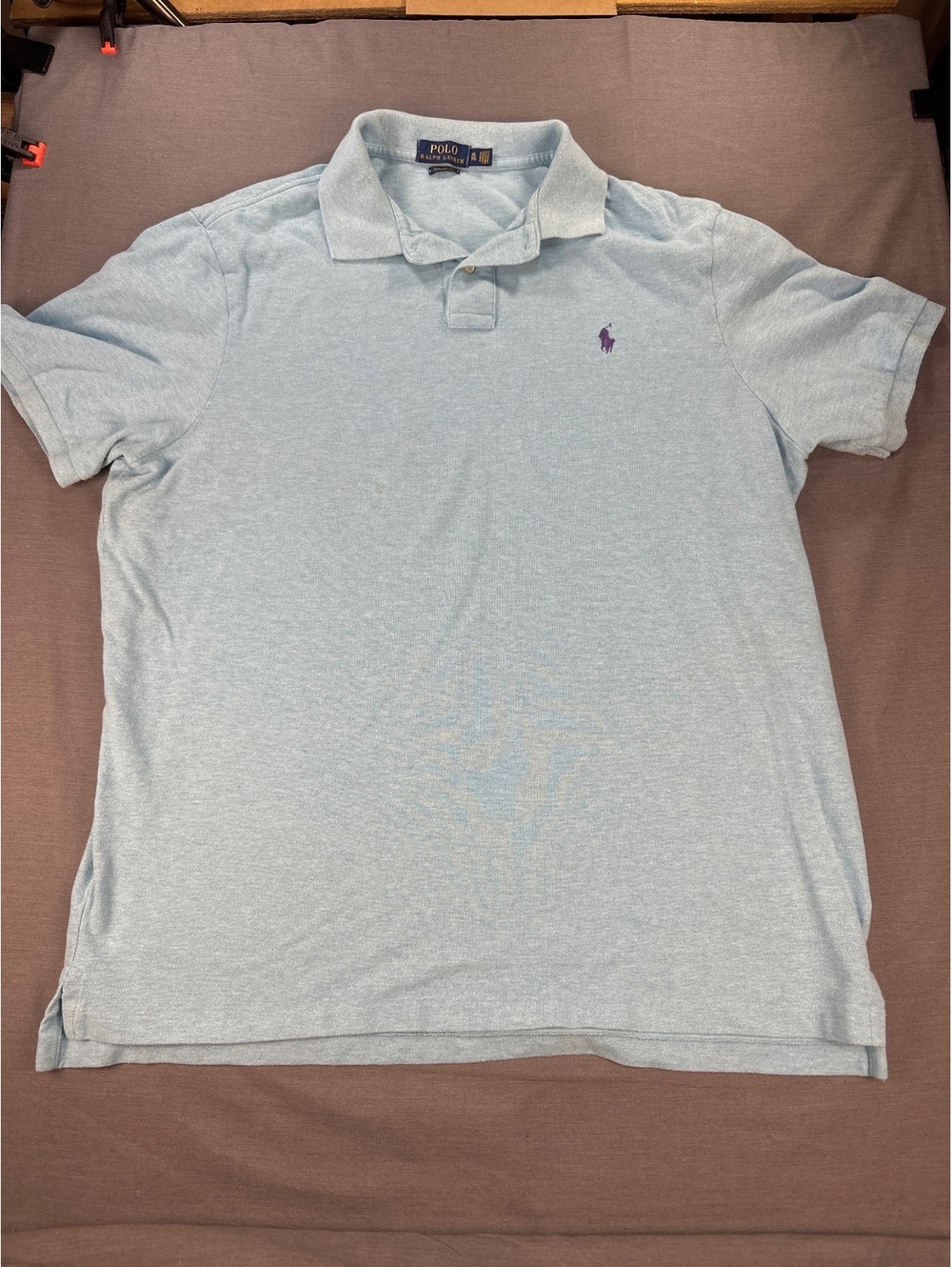 Polo Ralph Lauren Men Polo Shirt XL Light Blue Classic Fit Cotton